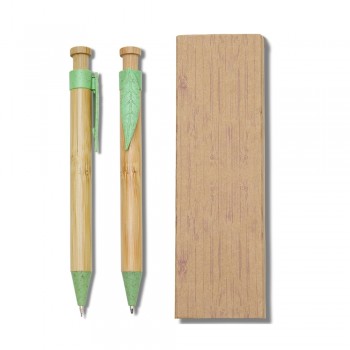 Brindes Promcionais - Caneta e Lapiseira Personalizado Bambu 
